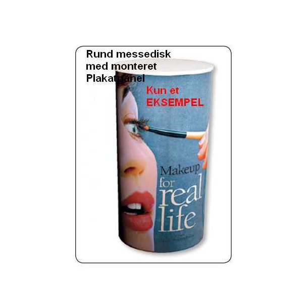 Messedisk - Small, round info disk with case