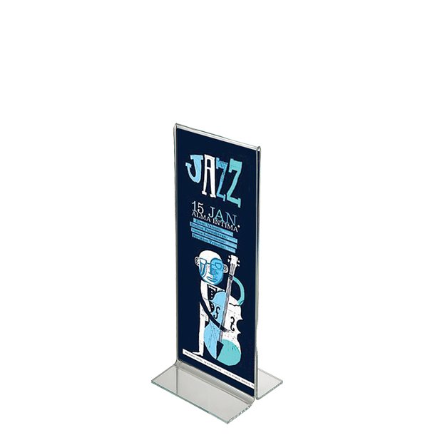 Oval Leaflet Menuholder, Akryl