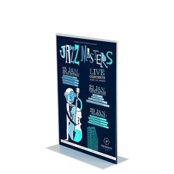 Oval Leaflet Menuholder, Akryl