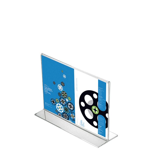 T-Menuholder, Horizontal Acrylic Display