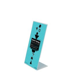 L-Menuholder, Vertical Acrylic Display