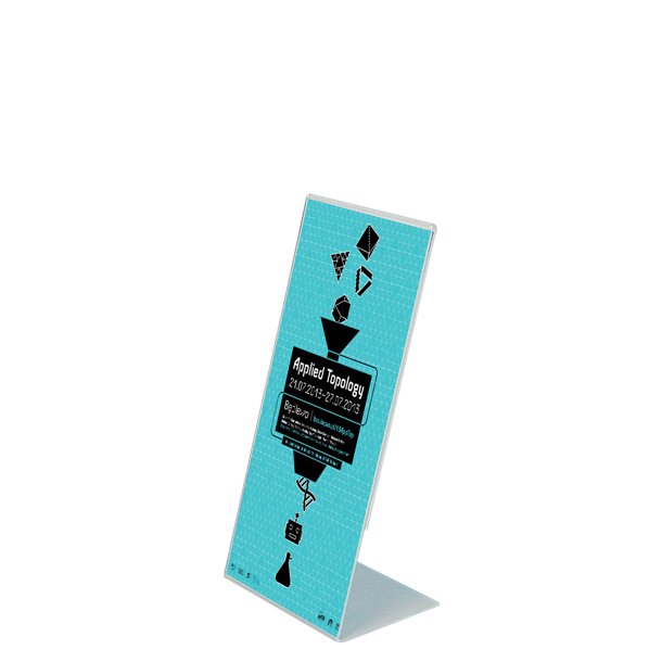 L-Menuholder, Vertical Acrylic Display