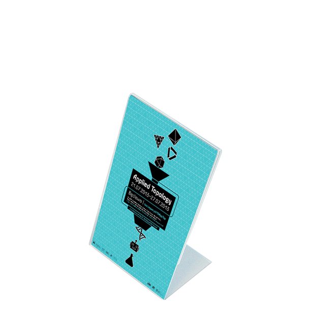 L-Menuholder, Vertical Acrylic Display