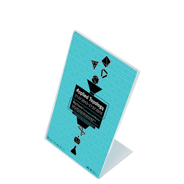 L-Menuholder, Vertical Acrylic Display