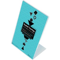 L-Menuholder, Vertical Acrylic Display