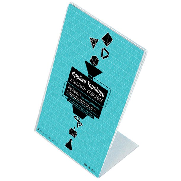 L-Menuholder, Vertical Acrylic Display