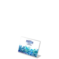 L-Menuholder, Horizontal Acrylic Display