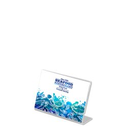 L-Menuholder, Horizontal Acrylic Display