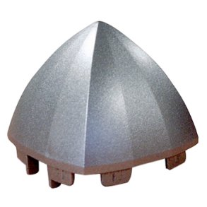 Pyramide top i plast slv lakeret til Multistand