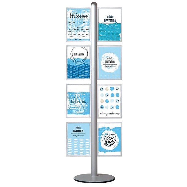 MULTISTAND 13 Double-sided with 8 pcs A4 Slide-in Vertical