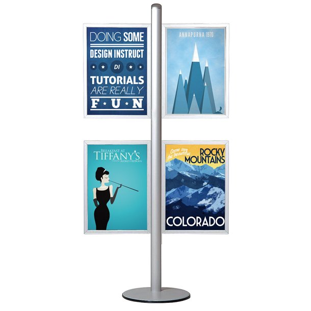 Multistand 15 Double-Sided With 4 Pcs Slide-In Vertical 