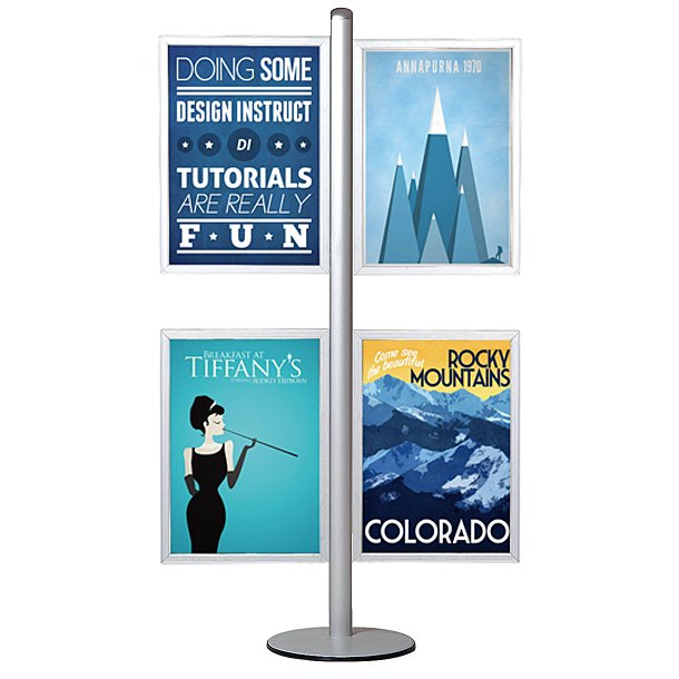 Multistand 15 Double-Sided With 4 Pcs Slide-In Vertical