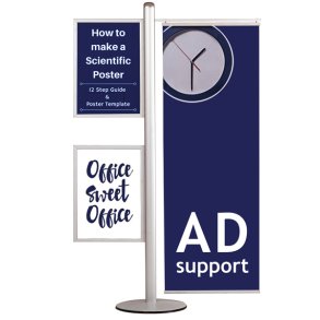 Multistand 16 Double-Sided, 2 Pcs Slide-In +50cm Banner