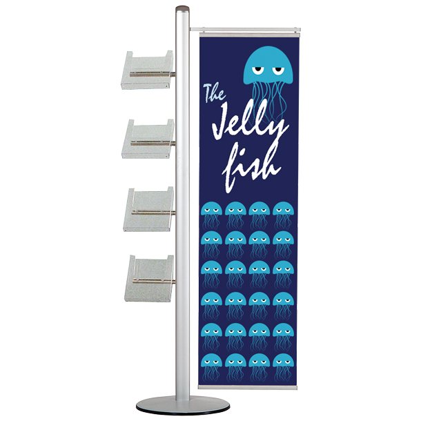 Multistand 19 Single-sided, 1 Pc. Banner + Shelves