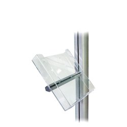 Multistand Acrylic Brochureholder with Aluminum Fittings
