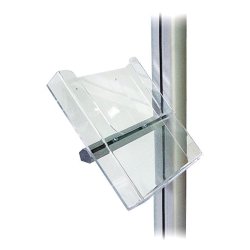 Multistand Acrylic Brochureholder with Aluminum Fittings