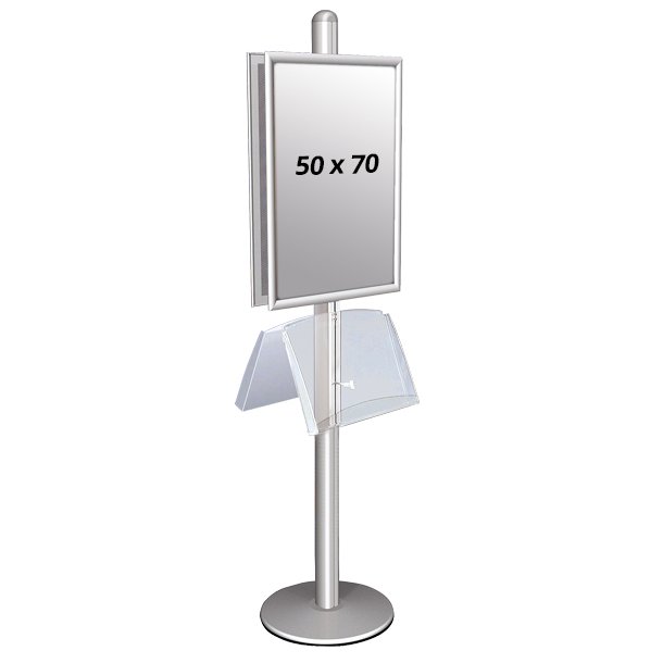 Multistand 2 Double-Sided With Steel Shelf 25mm