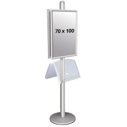 Multistand 2 Double-Sided With Steel Shelf 25mm