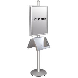 Multistand 2 Double-Sided With Steel Shelf 25mm