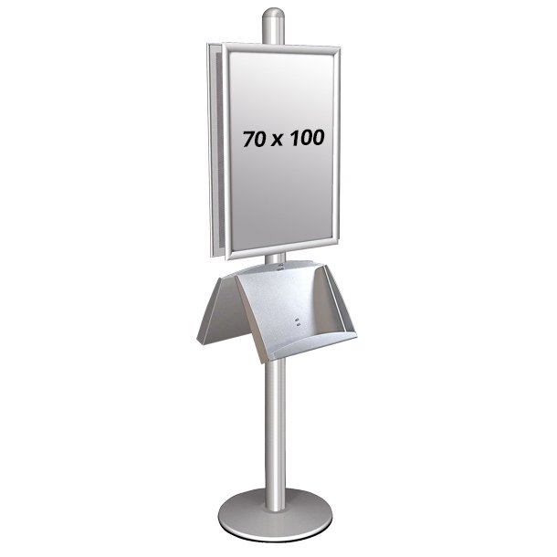 Multistand 2 Double-Sided With Steel Shelf 25mm