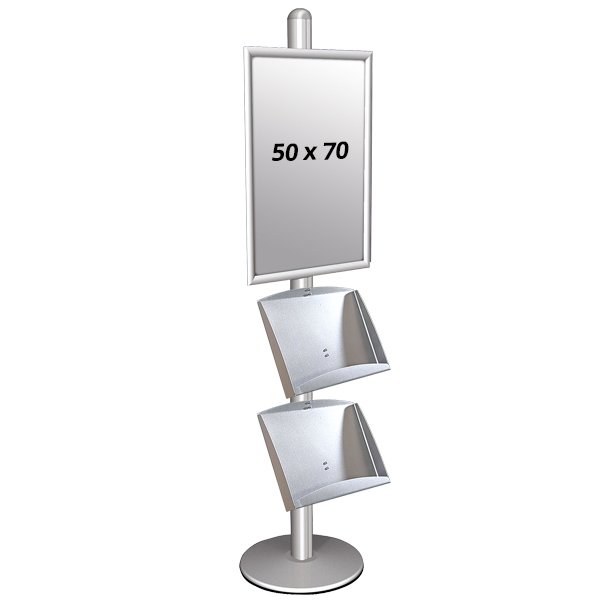 Multistand 3 Single-Sided Med 2 Stlhyllor 25mm 