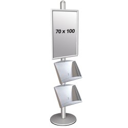 Multistand 3 Single-Sided With 2 Steel Shelves 25mm