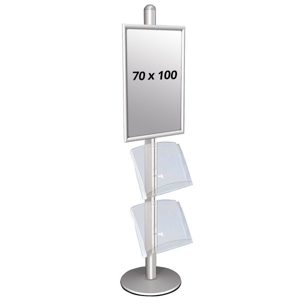Multistand 3 Single-Sided With 2 Steel Shelves 25mm