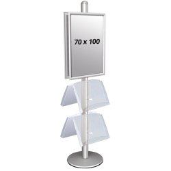 Multistand 4 Double-Sided With 2 Steel Shelves 25mm