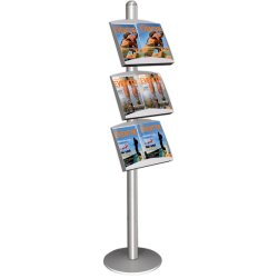 Multistand 5 Single-Sided With 3 X Steel Shelves Alu