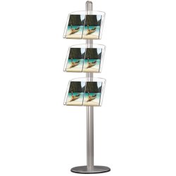 Multistand 5 Single-Sided With 3 X Steel Shelves Alu