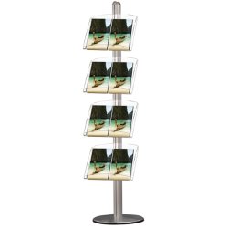 Multistand 7 Single-sided 4 X Acrylic Shelf Alu