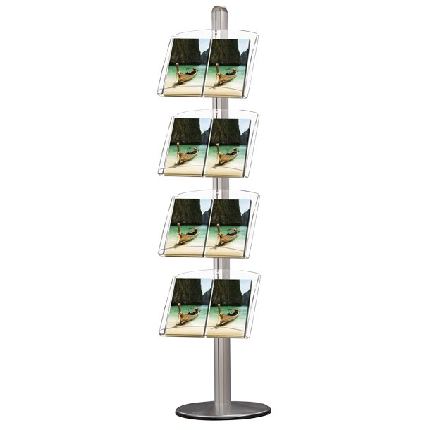 Multistand 7 Single-sided 4 X Acrylic Shelf Alu