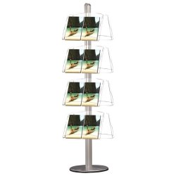 Multistand 8 Double-sided 4X Steel Shelf Alu
