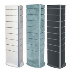 3-sided groove panel gondola - White or concrete look