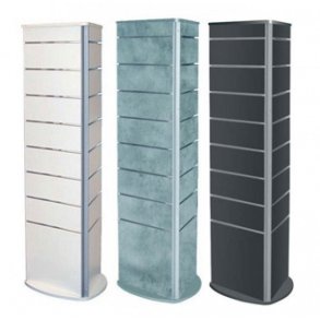 3-sidig sprpanel gondol - Vit eller betonglook