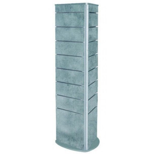 3-sided groove panel gondola - White or concrete look