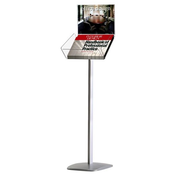 Brochure stand for A4 horizontal