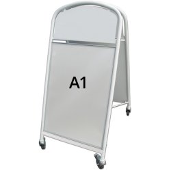 Ellipse Lux Signboard With Wheels