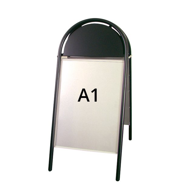 Sort A-sign - street sign with logo plate A1 - 59.4 x 84.1 cm - 2 pcs