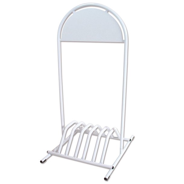 Bike rack with logo plate - 2 colors