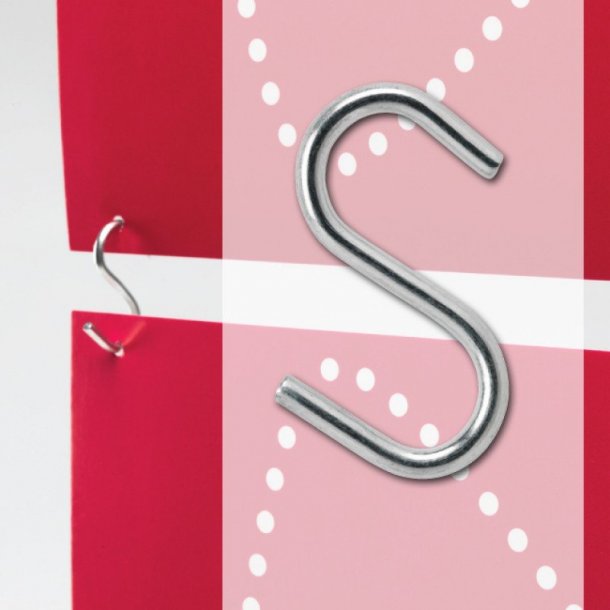 S-hook - H2.5 cm - 50 pcs