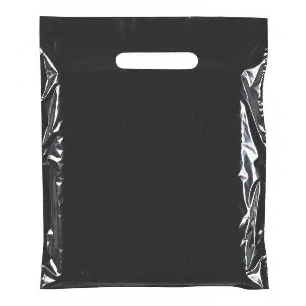 Plastic bags - Budget shopping bags, White or Black, 100 pcs