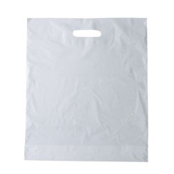 Plastic bags - Budget shopping bags, White or Black, 100 pcs