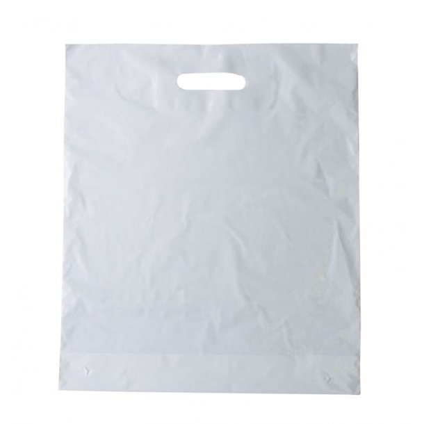 Plastic bags - Budget shopping bags, White or Black, 100 pcs
