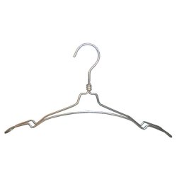 Strong aluminum hangers with notch - 42 cm - 50 pcs