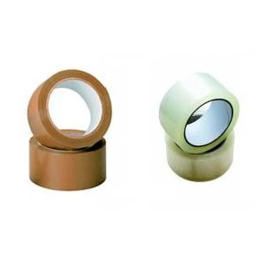 Packtejp 50/66 Brun och Klar - 6 rullar