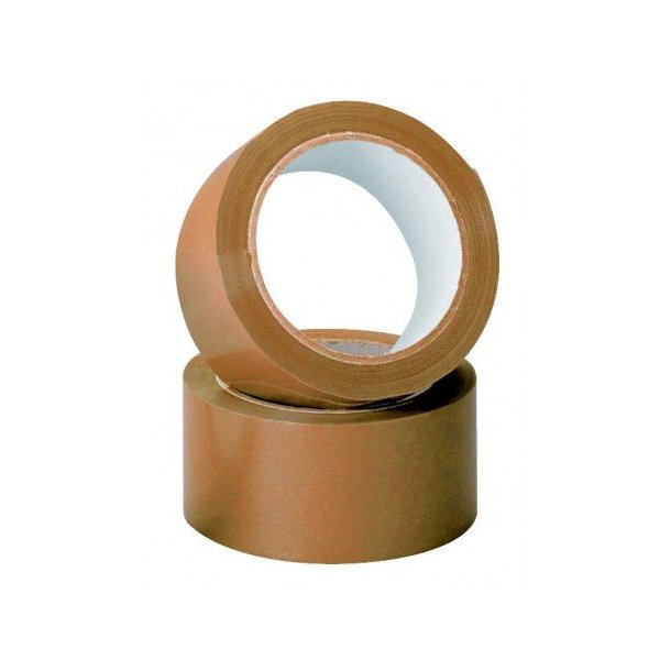 Packaging Tape 50/66 Brown and Clear - 6 rolls