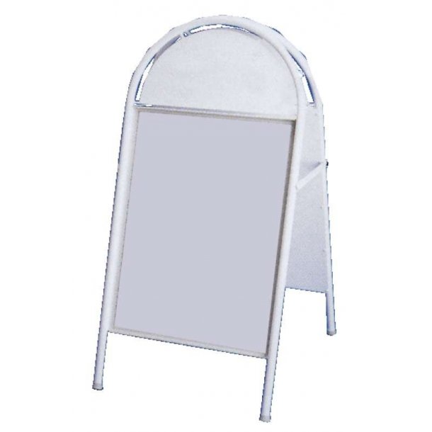 Sandwich sign with curved logo plate 50 x 70 cm - 2 colors