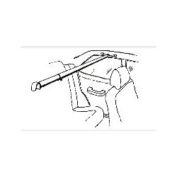 Clothes rail for the car, Chrome
