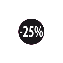 Black discount lables with procent - 1.000 stk
